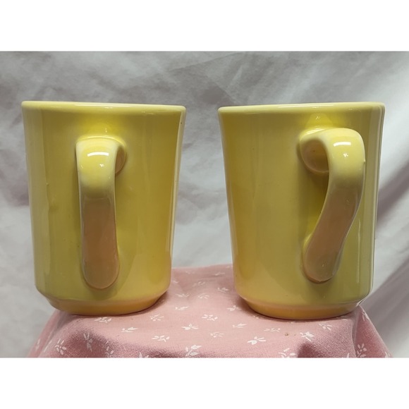 Vintage RLC Yellow Restaurant Ware Coffee Mugs (2) - Picture 2 of 15